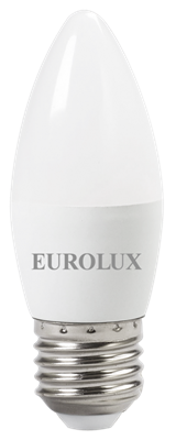 Лампа светодиодная EUROLUX LL-E-C37-6W-230-2,7K-E27 76/2/9 - фото 11091