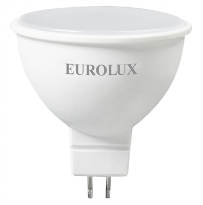 Лампа светодиодная EUROLUX LL-E-MR16-7W-230-2,7K-GU5.3 76/2/23 - фото 11100