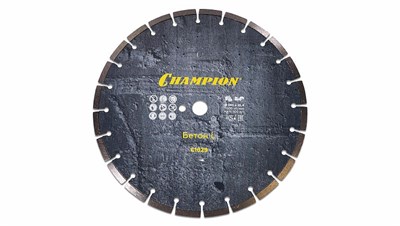 Диск алмазный CHAMPION бетон L 350/25,4/10  Concremax (старый бетон, ж/б с наполн.сред.тв) 2217 - фото 45392