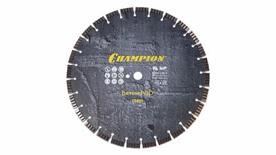 Диск алмазный CHAMPION бетон PRO 400/25,4/12 Concrete Crunch (железобетон, старый бетон) 2220 - фото 45395