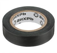 Изолента ВИХРЬ (19mm*20m*0,15mm) чёрный 73/3/3/3