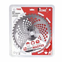 Диск TD05 диск для триммера с победитовыми наконечниками MASTER 255*25,4*40T №1 798